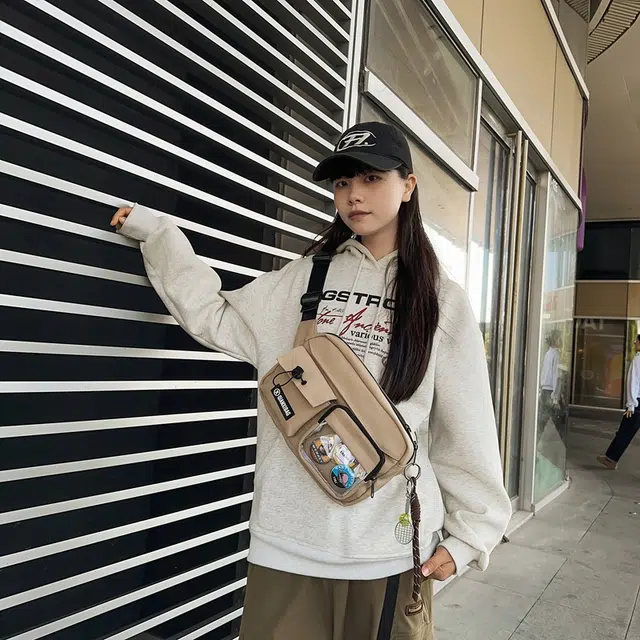 垣途者 街头潮流单肩包时尚运动骑行背包 尼龙 斜挎包 常规 男女同款情侣款 多色