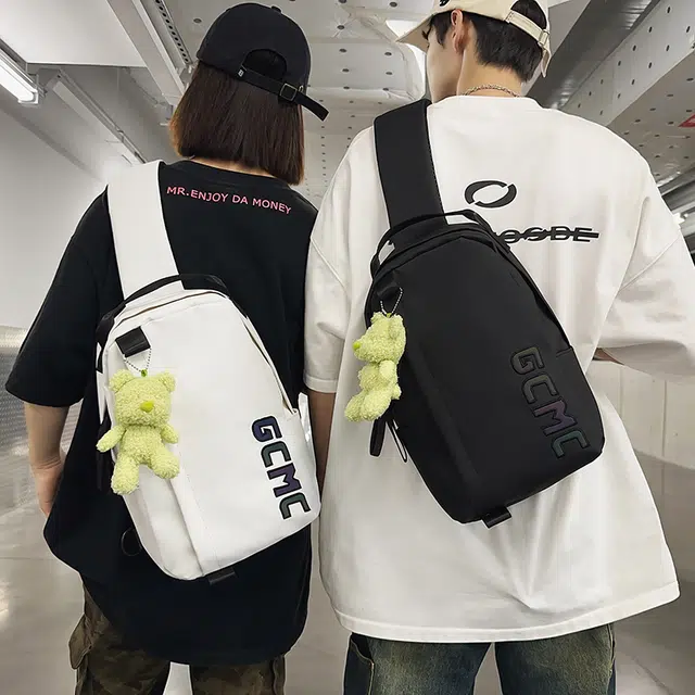 垣途者 街头潮流反光字母 牛津布 胸包 男女同款情侣款 多色