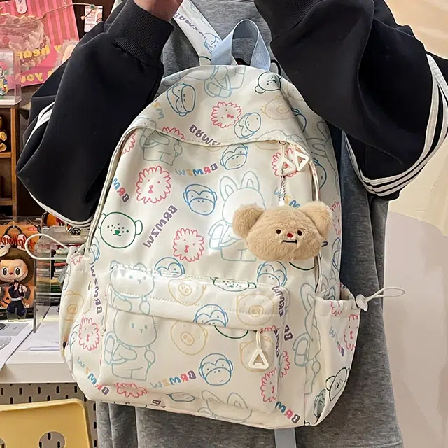 垣途者 日系可爱书包女小背包 帆布 双肩包 女款 多色