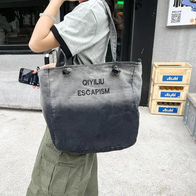 垣途者 韩版森系百搭 牛仔布 斜挎包 女款 多色