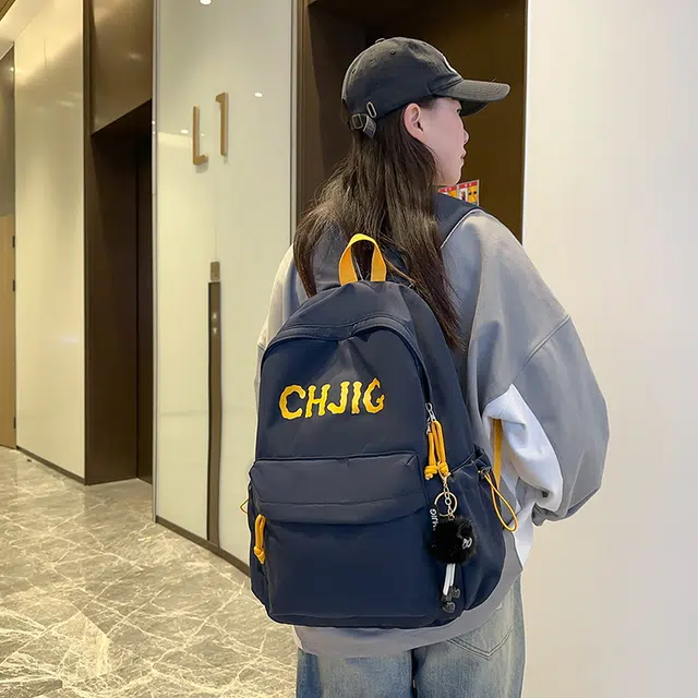 垣途者 学生书包韩版百搭初高中大学生休闲背包 尼龙 双肩包 男女同款情侣款 多色