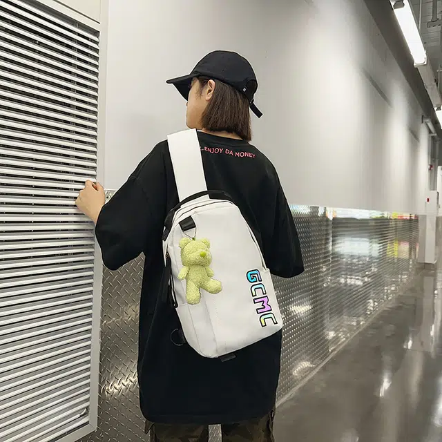 垣途者 街头潮流反光字母 牛津布 胸包 男女同款情侣款 多色