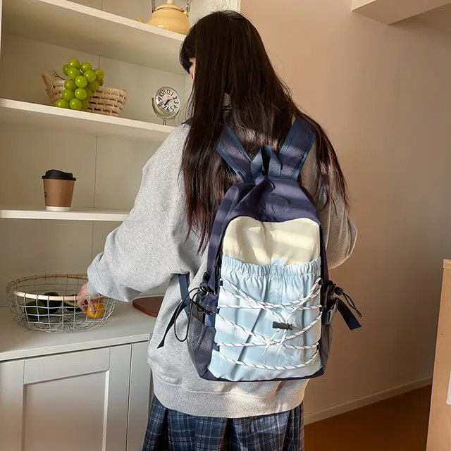 垣途者 街头潮流休闲 尼龙 双肩包 男女同款情侣款 多色