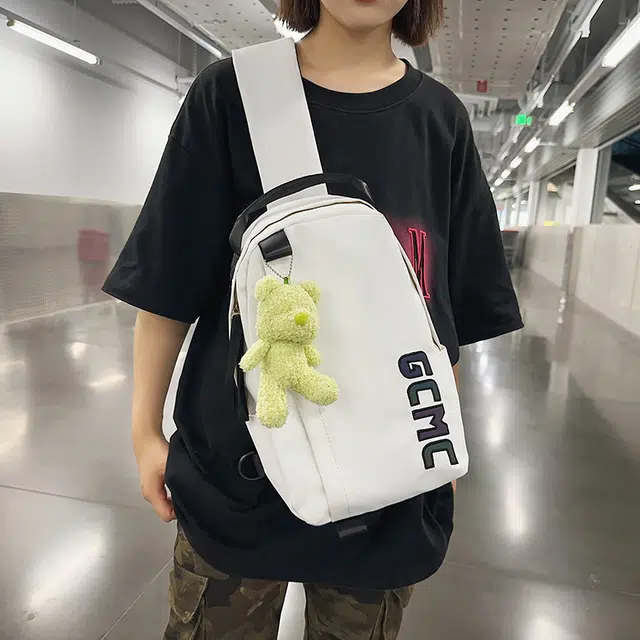 垣途者 街头潮流反光字母 牛津布 胸包 男女同款情侣款 多色
