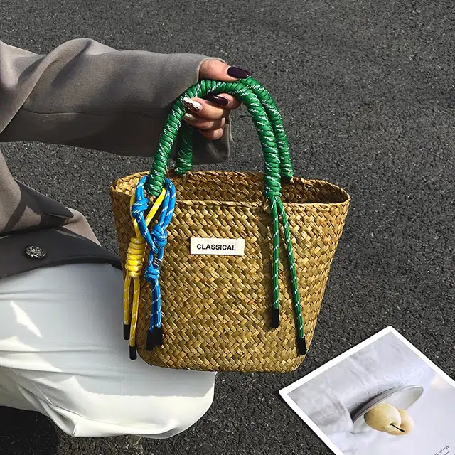 垣途者 草编包小众海边度假沙滩包 编织 手提包 女款 多色
