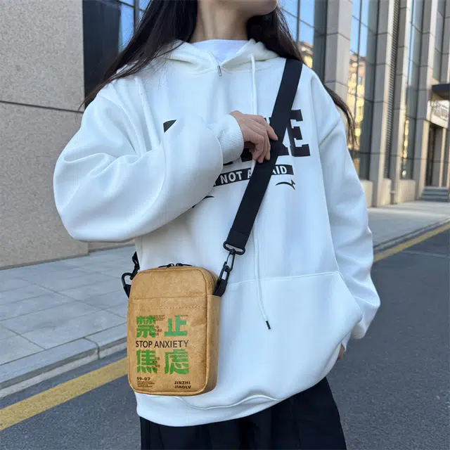 垣途者 小众个性创意复古 防泼水面料 单肩包 小号 男女同款情侣款 多色