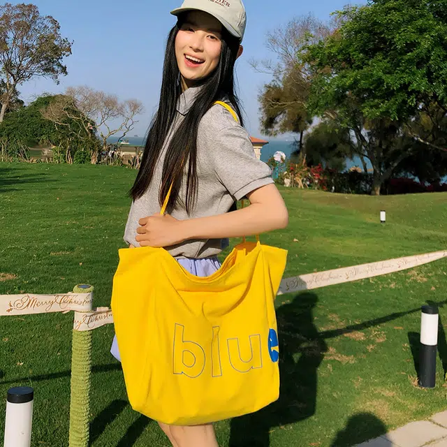 垣途者 日系小清新托特包 帆布 大容量帆布包单肩包 常规 女款 多色