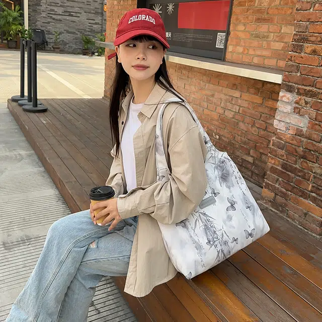 垣途者 小众休闲简约日常通勤时尚百搭 灯芯绒 手提单肩包 常规 女款 多色