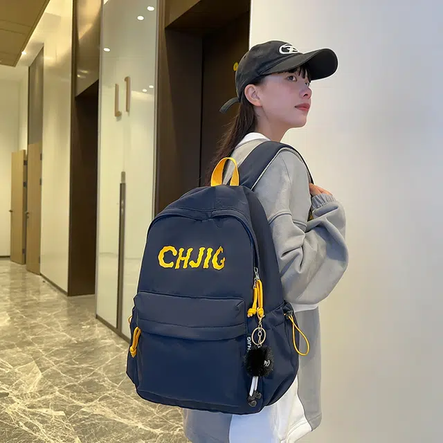 垣途者 学生书包韩版百搭初高中大学生休闲背包 尼龙 双肩包 男女同款情侣款 多色