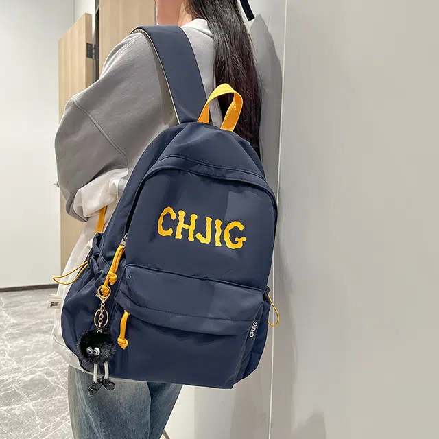 垣途者 学生书包韩版百搭初高中大学生休闲背包 尼龙 双肩包 男女同款情侣款 多色