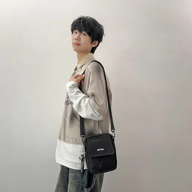 垣途者 日系简约百搭单肩包运动街头手机包 帆布 帆布包斜挎包 男女同款情侣款 多色