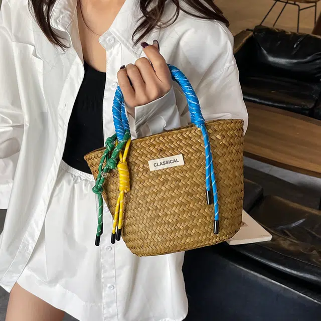 垣途者 草编包小众海边度假沙滩包 编织 手提包 女款 多色