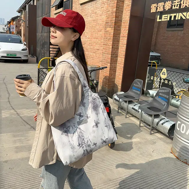 垣途者 小众休闲简约日常通勤时尚百搭 灯芯绒 手提单肩包 常规 女款 多色