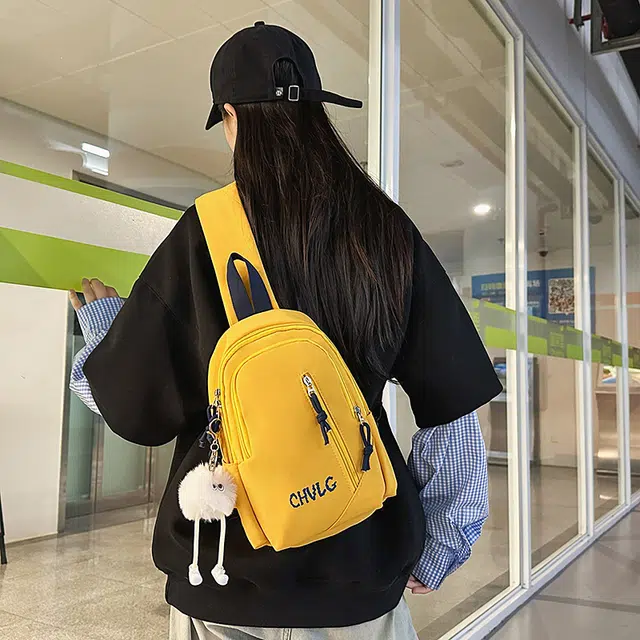 垣途者 日系休闲百搭斜挎包单肩运动背包 尼龙 胸包 常规 男女同款情侣款 多色