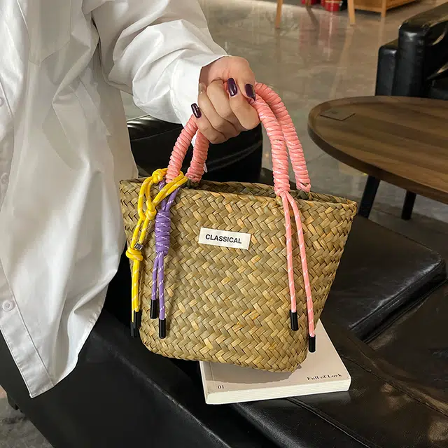 垣途者 草编包小众海边度假沙滩包 编织 手提包 女款 多色