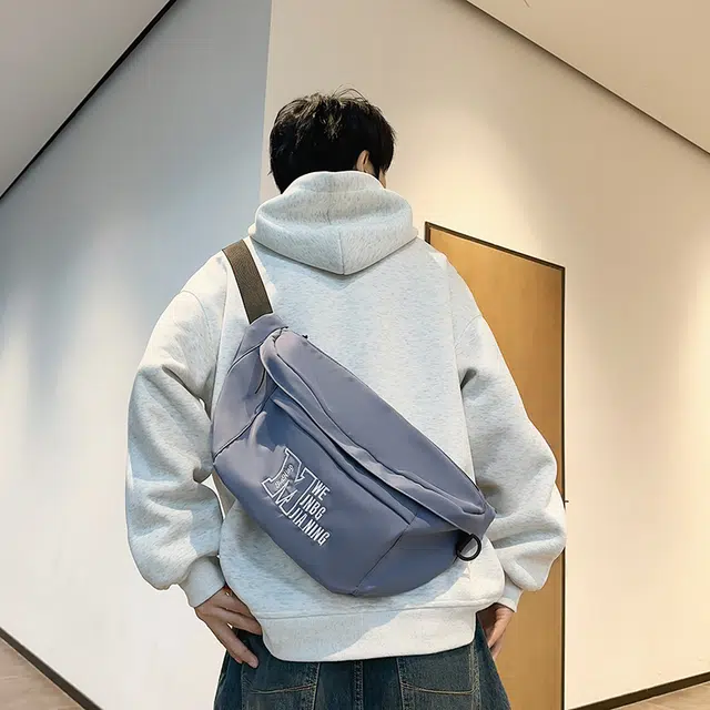 垣途者 日系工装街头休闲运动 尼龙 胸包 男女同款情侣款 白色/黑色/红色/蓝色