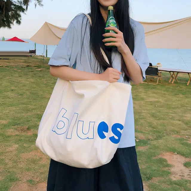 垣途者 日系小清新托特包 帆布 大容量帆布包单肩包 常规 女款 多色