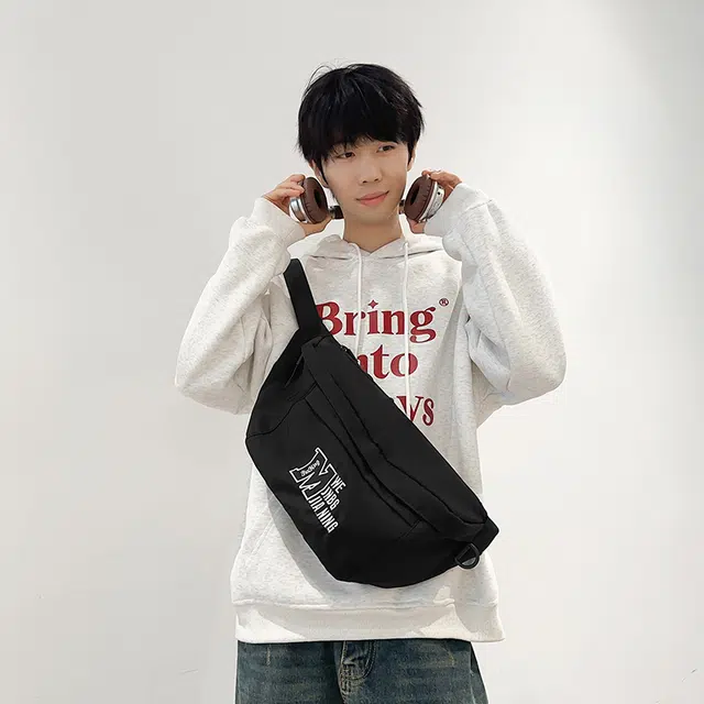 垣途者 日系工装街头休闲运动 尼龙 胸包 男女同款情侣款 白色/黑色/红色/蓝色