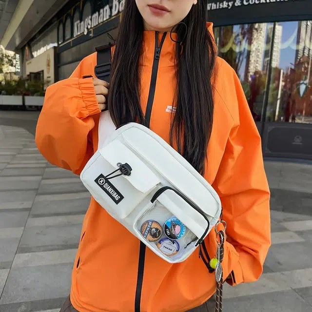 垣途者 街头潮流单肩包时尚运动骑行背包 尼龙 斜挎包 常规 男女同款情侣款 多色
