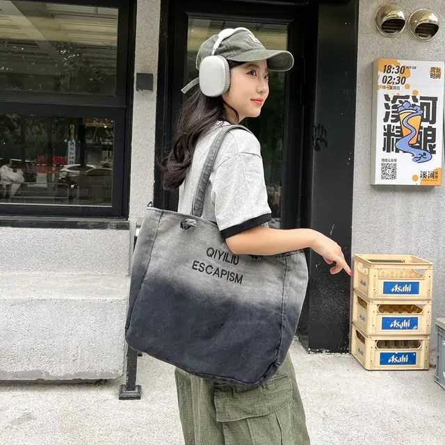 垣途者 韩版森系百搭 牛仔布 斜挎包 女款 多色