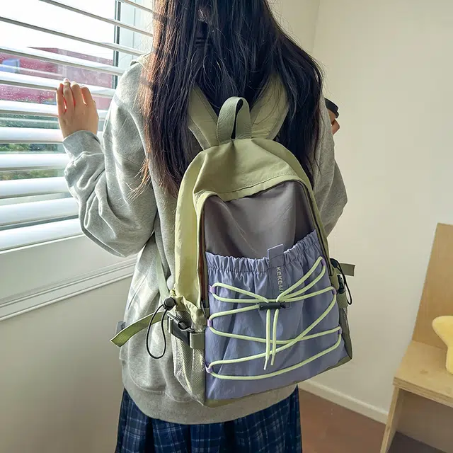垣途者 街头潮流休闲 尼龙 双肩包 男女同款情侣款 多色