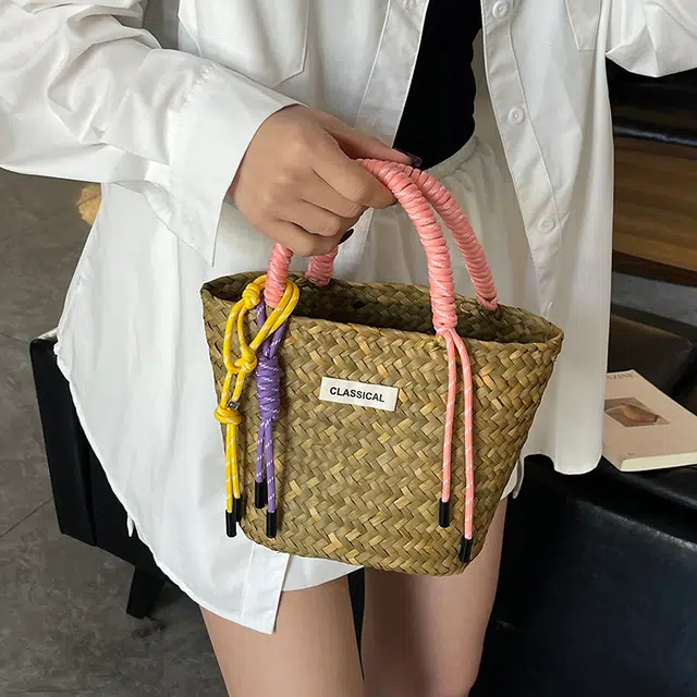 垣途者 草编包小众海边度假沙滩包 编织 手提包 女款 多色