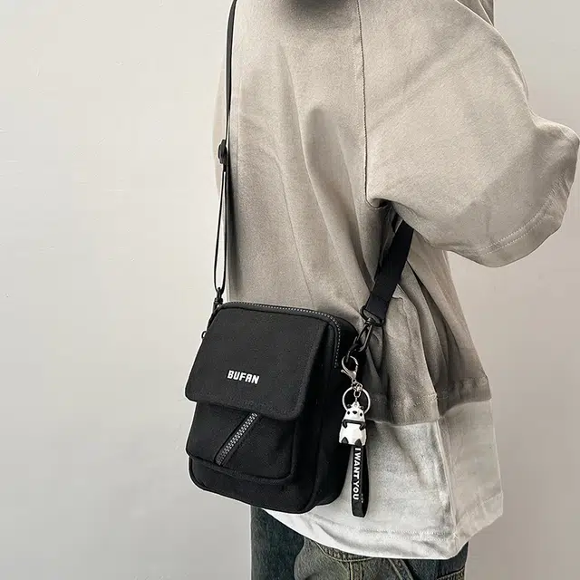 垣途者 日系简约百搭单肩包运动街头手机包 帆布 帆布包斜挎包 男女同款情侣款 多色