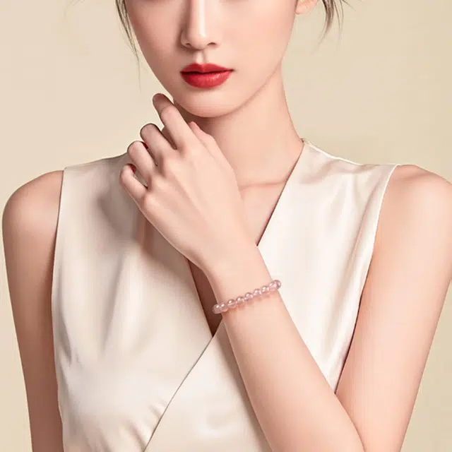 一世倾 金榜题名新中式 好运天然 草莓晶 手串 男女同款情侣款