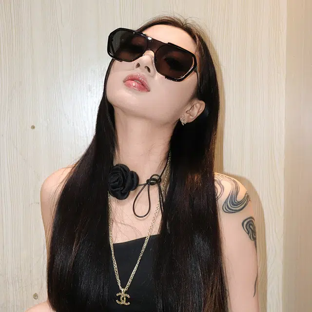 匠达人 解构主义飞行框不规则飞行框防晒街拍 太阳眼镜 男女同款情侣款