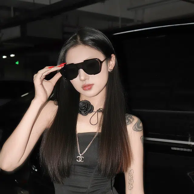 匠达人 解构主义飞行框不规则飞行框防晒街拍 太阳眼镜 男女同款情侣款
