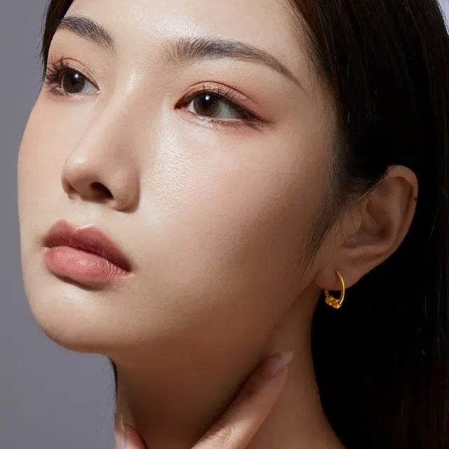鸳鸯金楼 闪耀金珠  时来运转高级轻奢感设计 现代温婉温柔气质  约会单品 足金 按克计价 黄金耳环 女款