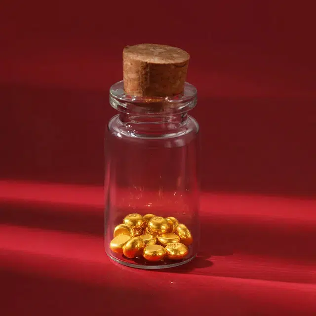 鸳鸯金楼 财富豆  花样储蓄存钱保值收藏理财  攒钱转运珠聚财进宝 一天一粒一起暴富#好运 足金 投资类 黄金金豆 男女同款情侣款