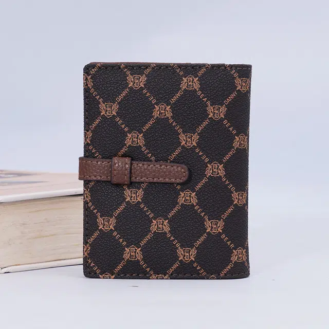 Dannybear Multi-Layer Wallet Coffee Plaid Bear