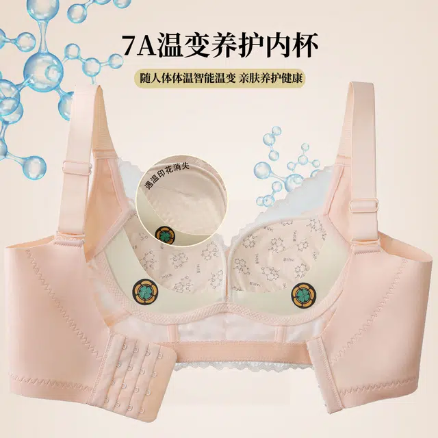 都市丽人 绣花蕾丝舒适聚拢小胸显大提拉上托防下垂收副乳调整型内衣文胸 女款