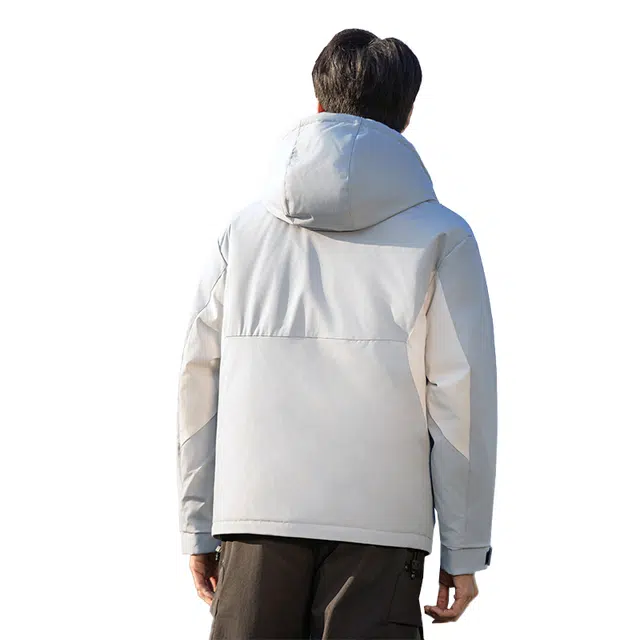 雅鹿 户外加厚防风连帽休闲宽松舒适保暖羽绒服 男女同款