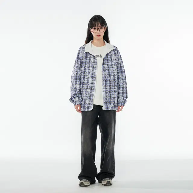 雅鹿 两面穿宽松格子百搭时尚双面穿休闲潮流夹克外套 男女同款