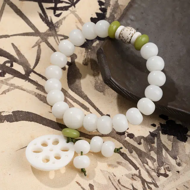 【佳"偶"天成】 琢玉居 莲藕 复古国潮 轻奢高级感 显白 转运珠 文玩佛珠 念珠把件 #好运 菩提子/菩提籽 手串 男女同款情侣款