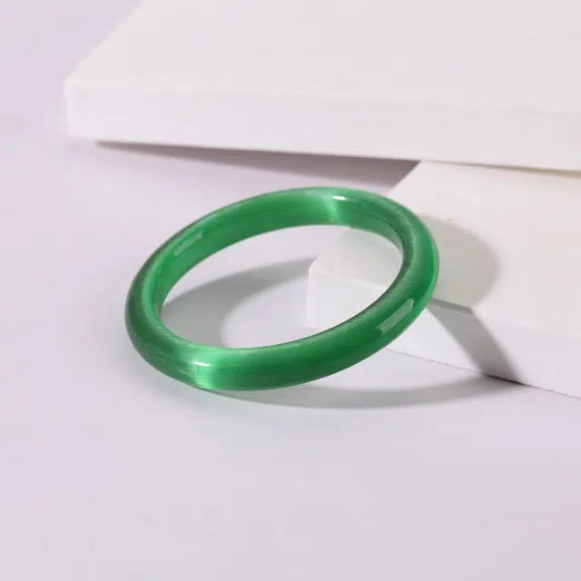 【收藏赠精致小元宝】 琢玉居 新中式古典 学院风 碧绿浮光 显白 温婉高级感 好运 旗袍汉服 琉璃 手镯 女款