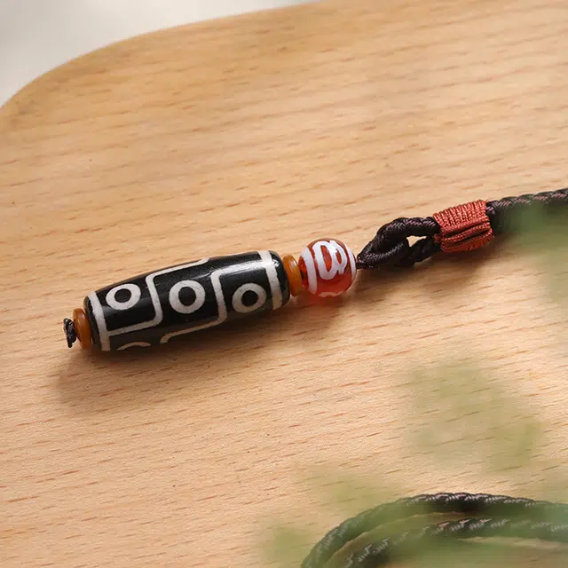 琢玉居 九眼天珠项链藏式民族风挂件百搭#好运 琉璃 吊坠 男女同款情侣款