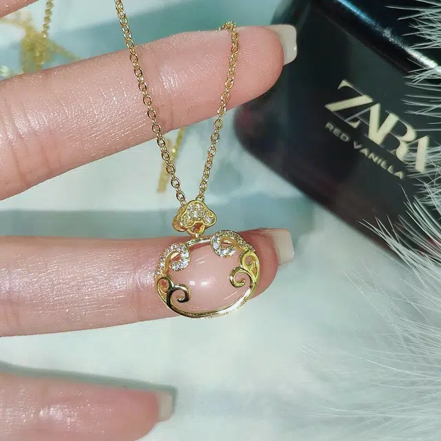 【岁岁平安】 琢玉居 如意长命锁 新中式国潮 锁骨链 日常百搭 好运配饰 琉璃 项链 女款