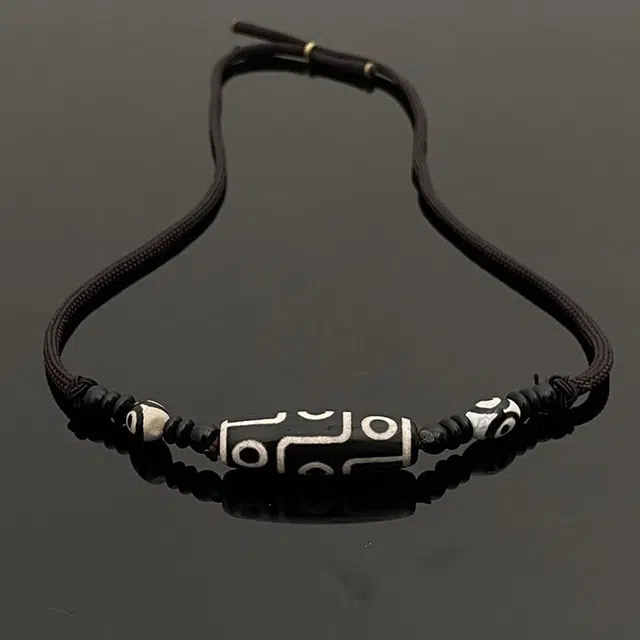 琢玉居 轻奢天珠串珠项链女新中式百搭复古时尚锁骨链男高级感民族风颈链#好运 琉璃 吊坠 男女同款情侣款