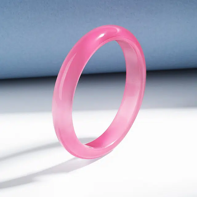 【收藏赠精致小元宝】 琢玉居 新中式古典白月光粉色佳人 夏日显白 温婉高级感 旗袍汉服 琉璃 玉石手镯 女款