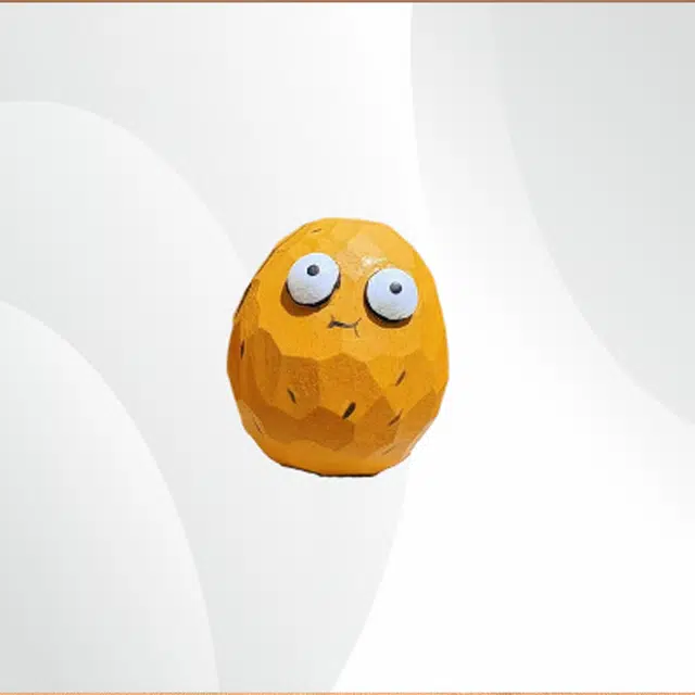 琢玉居 木雕小坚果 桌面搞怪可爱趣味小物 可盘玩 柴木 木作摆件 男女同款情侣款