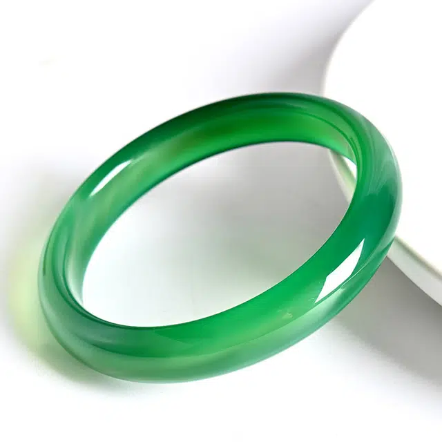 【收藏赠精致小元宝】 琢玉居 新中式古典 学院风 碧绿浮光 显白 温婉高级感 好运 旗袍汉服 琉璃 手镯 女款