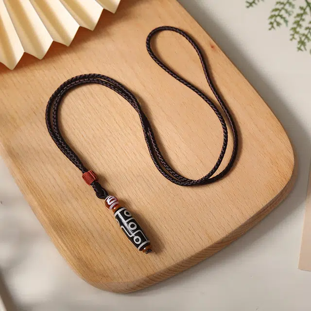 琢玉居 九眼天珠项链藏式民族风挂件百搭#好运 琉璃 吊坠 男女同款情侣款