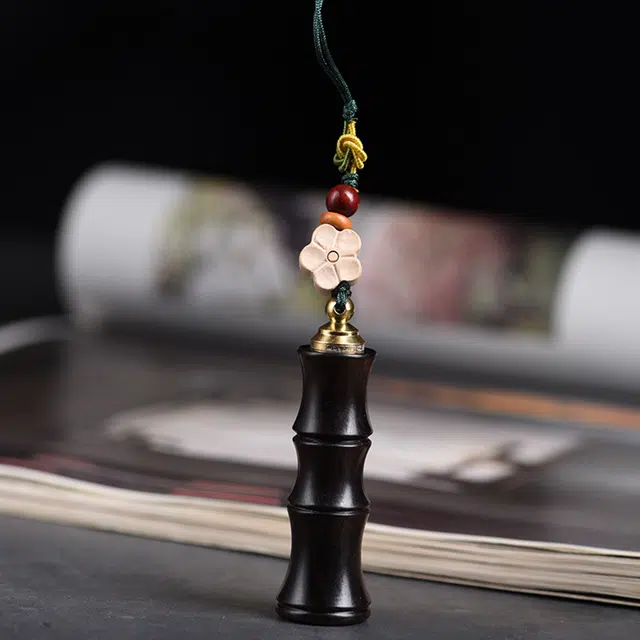 琢玉居 节节高升招财转运竹节鸿运当头#好运 檀木 手把件 男女同款情侣款