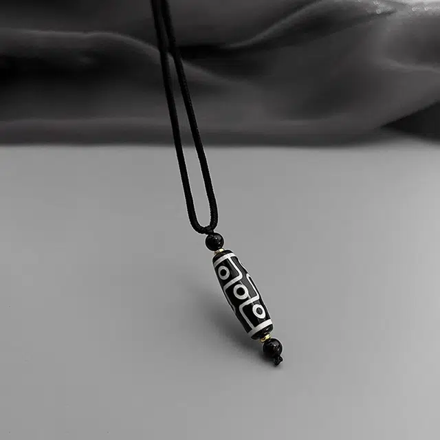 琢玉居 新中式复古九眼天珠配饰#好运 琉璃 吊坠 男女同款情侣款