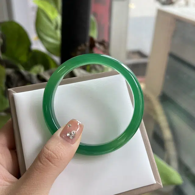 【收藏赠精致小元宝】 琢玉居 新中式古典 学院风 碧绿浮光 显白 温婉高级感 好运 旗袍汉服 琉璃 手镯 女款