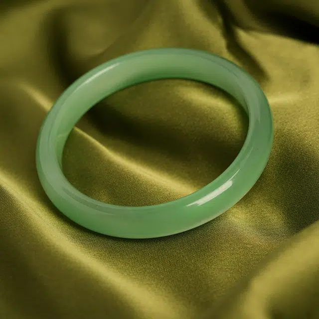 【收藏赠精致小元宝】 琢玉居 新中式古典白月光 学院风 微光薄荷 夏日显白 温婉高级感 好运 旗袍汉服配饰 琉璃 手镯 女款