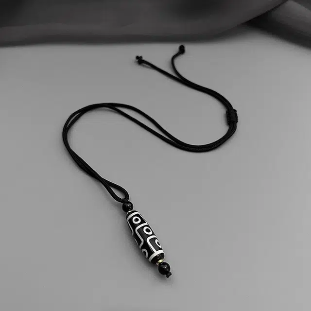 琢玉居 新中式复古九眼天珠配饰#好运 琉璃 吊坠 男女同款情侣款